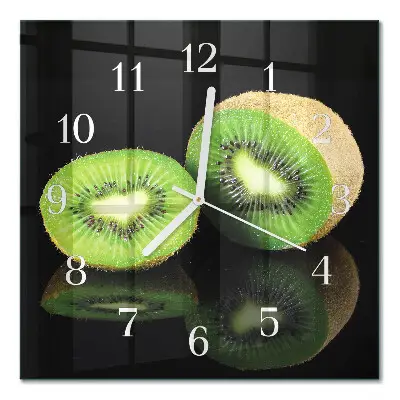 Nástěnné hodiny skleněné čtvercové Kiwi
