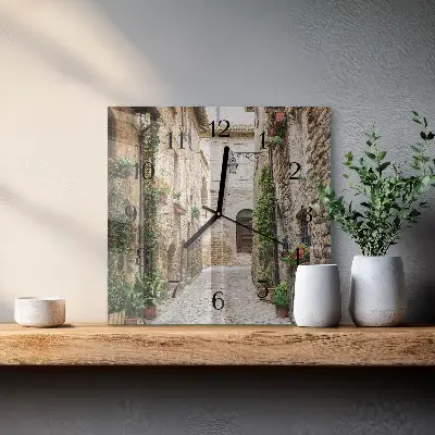 Hodiny na skle čtvercové Avenue