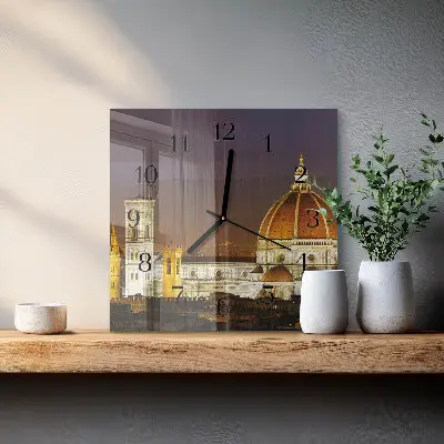 Hodiny na skle čtvercové Bazilika