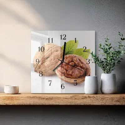 Nástěnné hodiny skleněné čtvercové Matice