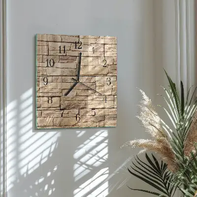 Nástěnné hodiny skleněné čtvercové Slínek