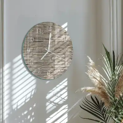 Hodiny na skle kulaté Zeď