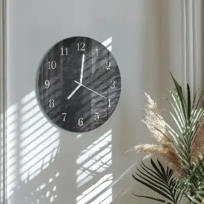 Kulaté skleněné hodiny na stěnu Pozadí