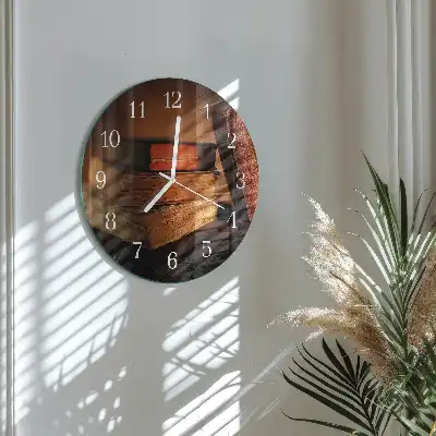 Hodiny na skle kulaté Rezervovat