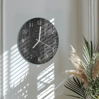 Kulaté skleněné hodiny na zeď Dřevo