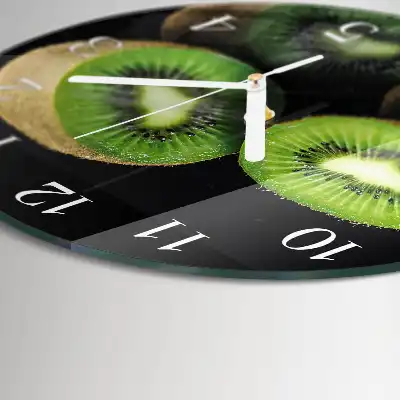 Nástěnné hodiny skleněné kulaté Kiwi
