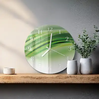 Nástěnné hodiny skleněné kulaté Abstraktní umění