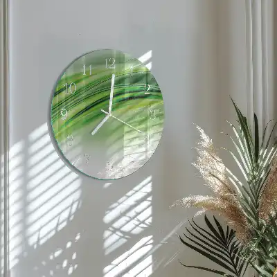 Nástěnné hodiny skleněné kulaté Abstraktní umění
