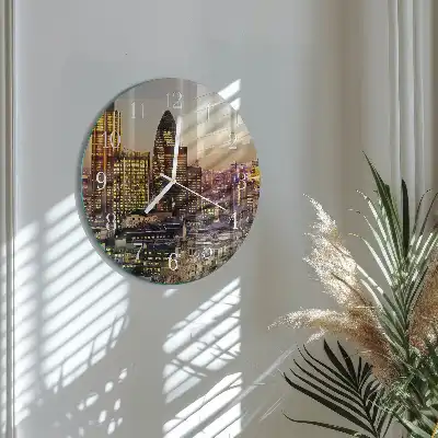 Kulaté skleněné hodiny na zeď Londýn