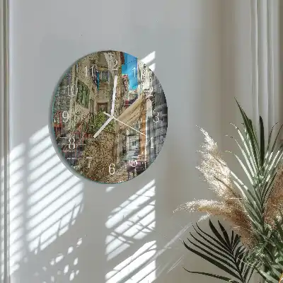 Kulaté skleněné hodiny na zeď Avenue