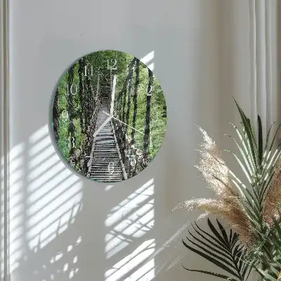 Hodiny na skle kulaté Visutý most