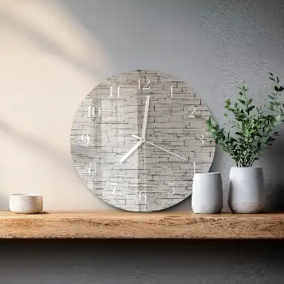 Kulaté skleněné hodiny na zeď Slínek