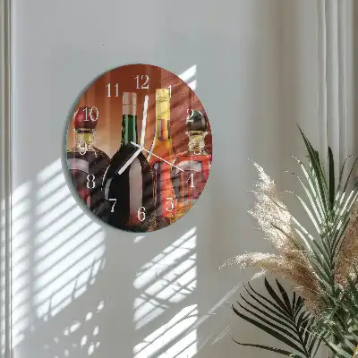 Nástěnné hodiny skleněné kulaté Duchové