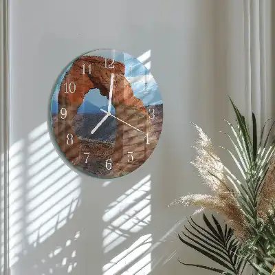 Nástěnné hodiny skleněné kulaté Velký kaňon