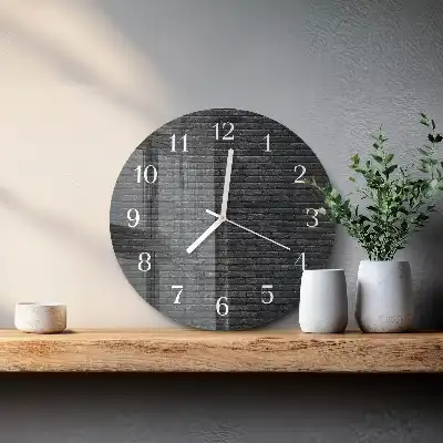 Kulaté skleněné hodiny na zeď Slínek