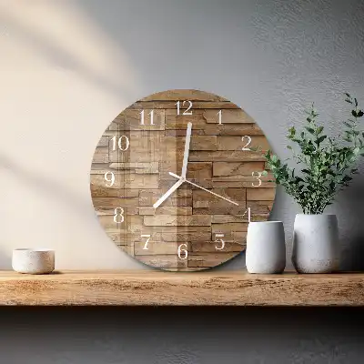 Hodiny s fotkou skleněné kulaté Slínek