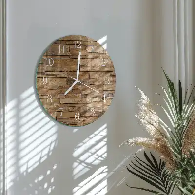 Hodiny s fotkou skleněné kulaté Slínek