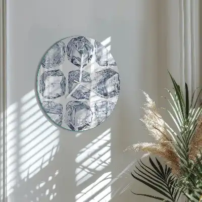Hodiny na skle kulaté Led