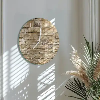Nástěnné hodiny skleněné kulaté Zeď