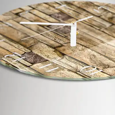 Nástěnné hodiny skleněné kulaté Zeď