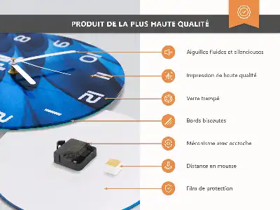 Kulaté skleněné hodiny na stěnu Zelený gradient