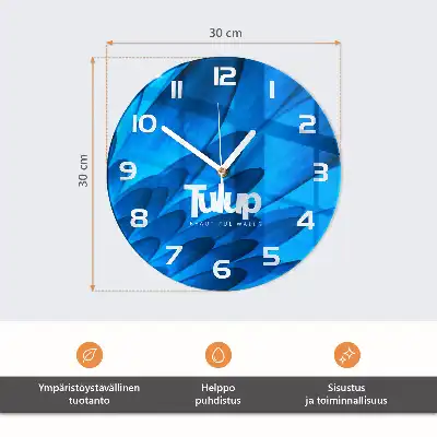 Hodiny s fotkou skleněné kulaté Chilli papričky