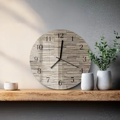 Kulaté skleněné hodiny na zeď Zeď