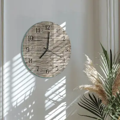 Kulaté skleněné hodiny na zeď Zeď