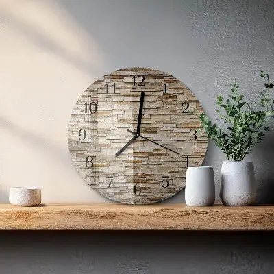 Hodiny s fotkou skleněné kulaté Slínek
