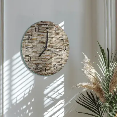 Hodiny s fotkou skleněné kulaté Slínek