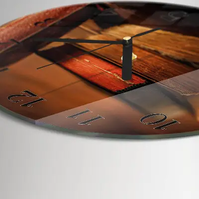 Kulaté skleněné hodiny na zeď Rezervovat