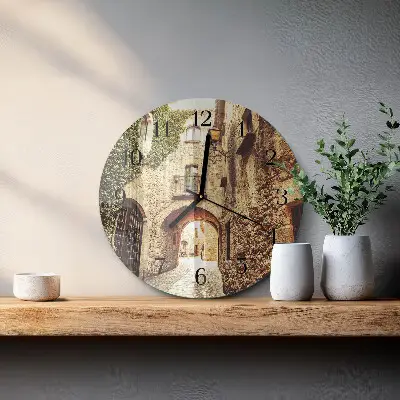 Kulaté skleněné hodiny na zeď Avenue
