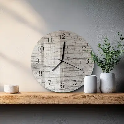 Hodiny s fotkou skleněné kulaté Slínek