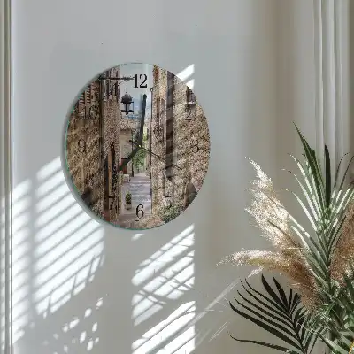 Kulaté skleněné hodiny na zeď Avenue