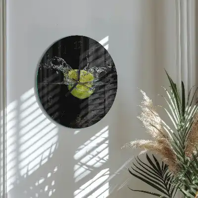 Hodiny na skle kulaté Citrus