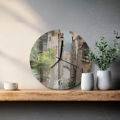 Kulaté skleněné hodiny na zeď Řecko