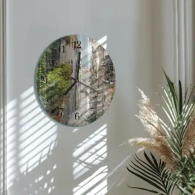 Kulaté skleněné hodiny na zeď Řecko