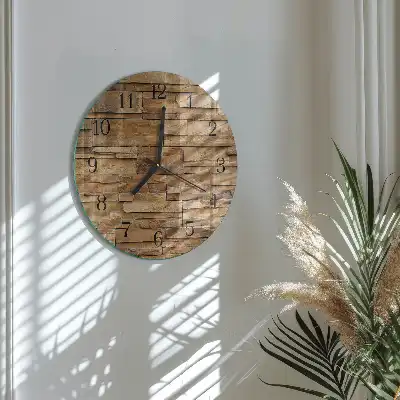 Nástěnné hodiny skleněné kulaté Slínek
