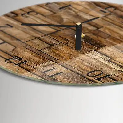 Nástěnné hodiny skleněné kulaté Slínek