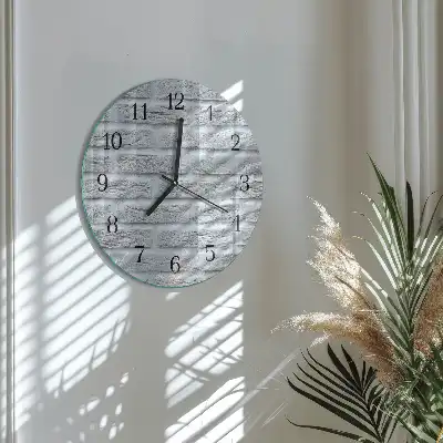 Nástěnné hodiny skleněné kulaté Slínek