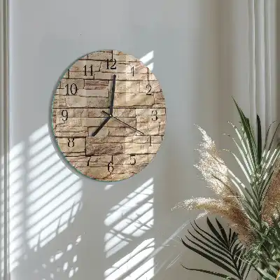 Hodiny s fotkou skleněné kulaté Slínek