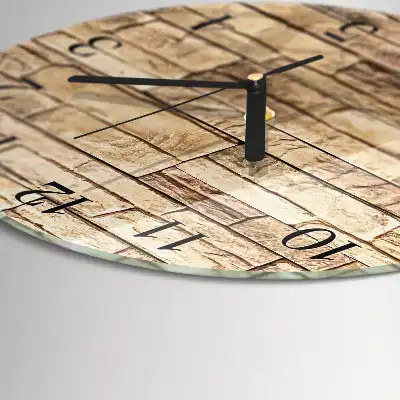 Hodiny s fotkou skleněné kulaté Slínek