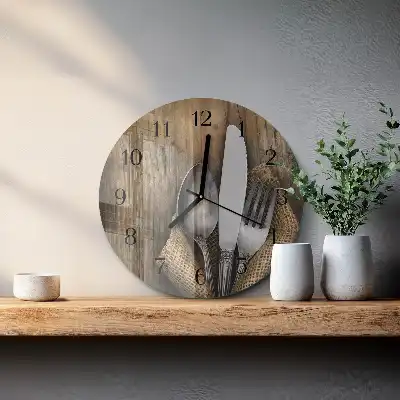 Hodiny na skle kulaté Příbory