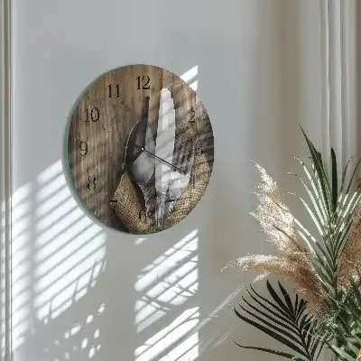 Hodiny na skle kulaté Příbory