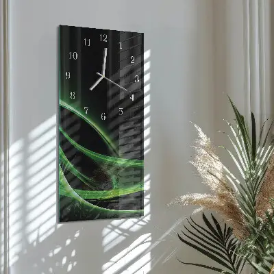 Svislé skleněné hodiny na zeď Abstrakce