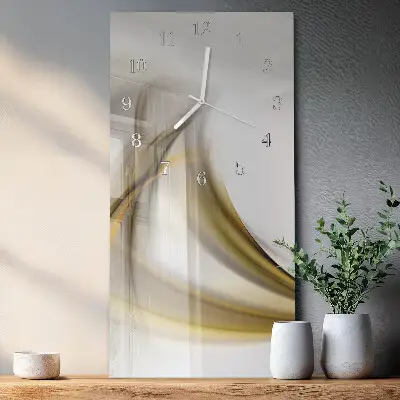 Svislé skleněné hodiny na zeď Vzor