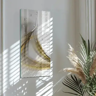 Svislé skleněné hodiny na zeď Vzor