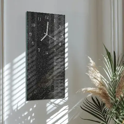 Nástěnné hodiny skleněné svislé Mramor