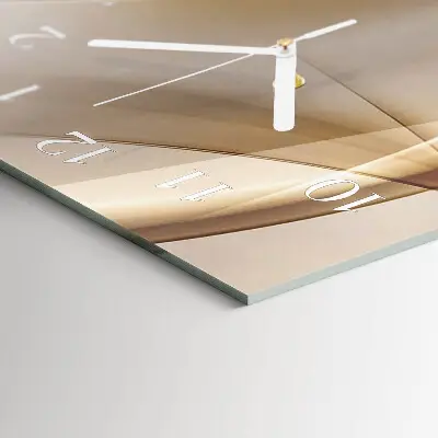 Hodiny s fotkou skleněné svislé Abstrakce