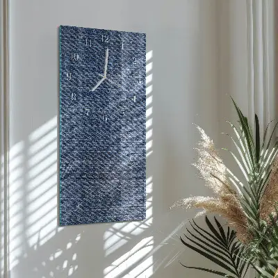 Svislé skleněné hodiny na zeď Plast